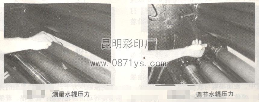 测量和调节水辊压力